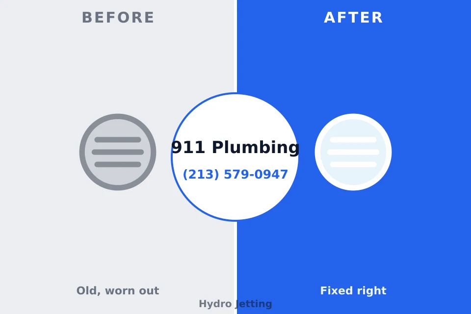 Before and after: plumbing company Brentwood, CA